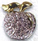 Фаберлик в Ижевске. Брошь - Яблоко  большое серебро.